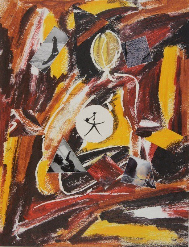 Gemälde: Collage: The wrong way – Neu (gemäss Beschreibung) aus Fribourg von erw_68dx 1