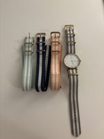 KAPTEN & SON Uhr mit 4 Armbändern guter Zustand