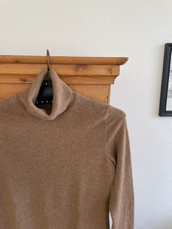Rollkragenpullover | Bio Cashmere | braun | neuwertig | Gr S