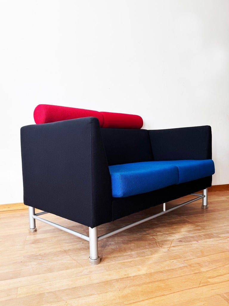 Knoll Sofas: Sottsass Memphis Knoll 80er Eastside 2 Sofa + 1Lounge Sessel – Gebraucht aus Basel von PorcelainKitten 5
