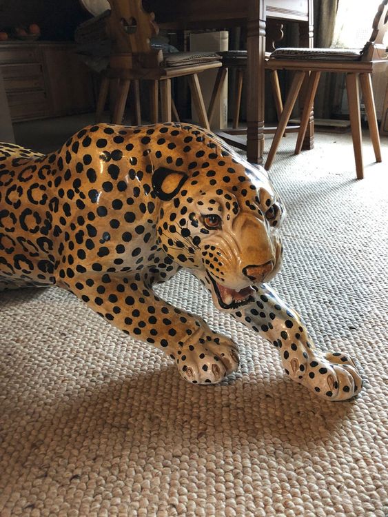 Leopard XXL Keramik Figur | Kaufen auf Ricardo
