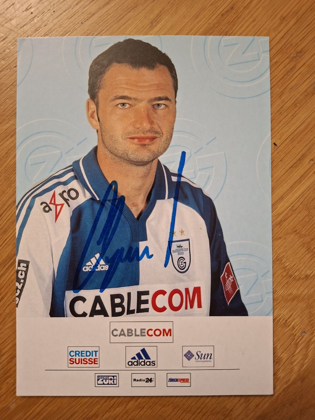 Autografi: Stephane Chapuisat Autogrammkarte GC – Usato da Thun venduto da wuschu