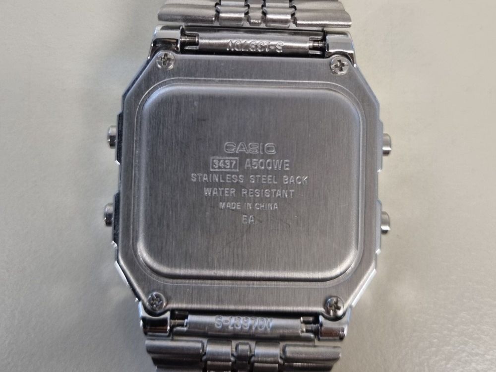 Casio a500we hot sale