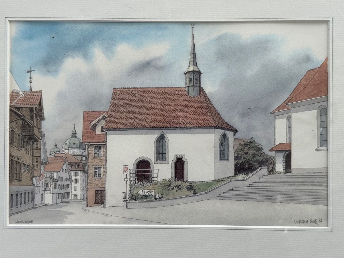 Gemälde: Christian Bisig Bild - Menzingen – Gebraucht aus Kriens von saintstone 1