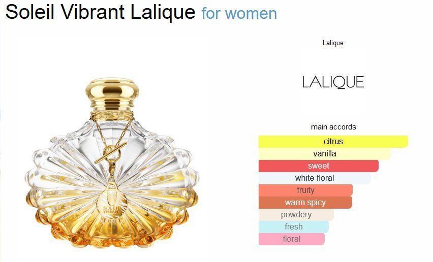 Lalique Profumi & Eau de Toilette: Lalique Soleil Vibrant Sample/Probe 1-10ml – Nuovo (secondo la descrizione) da Marly venduto da springcloud247 2