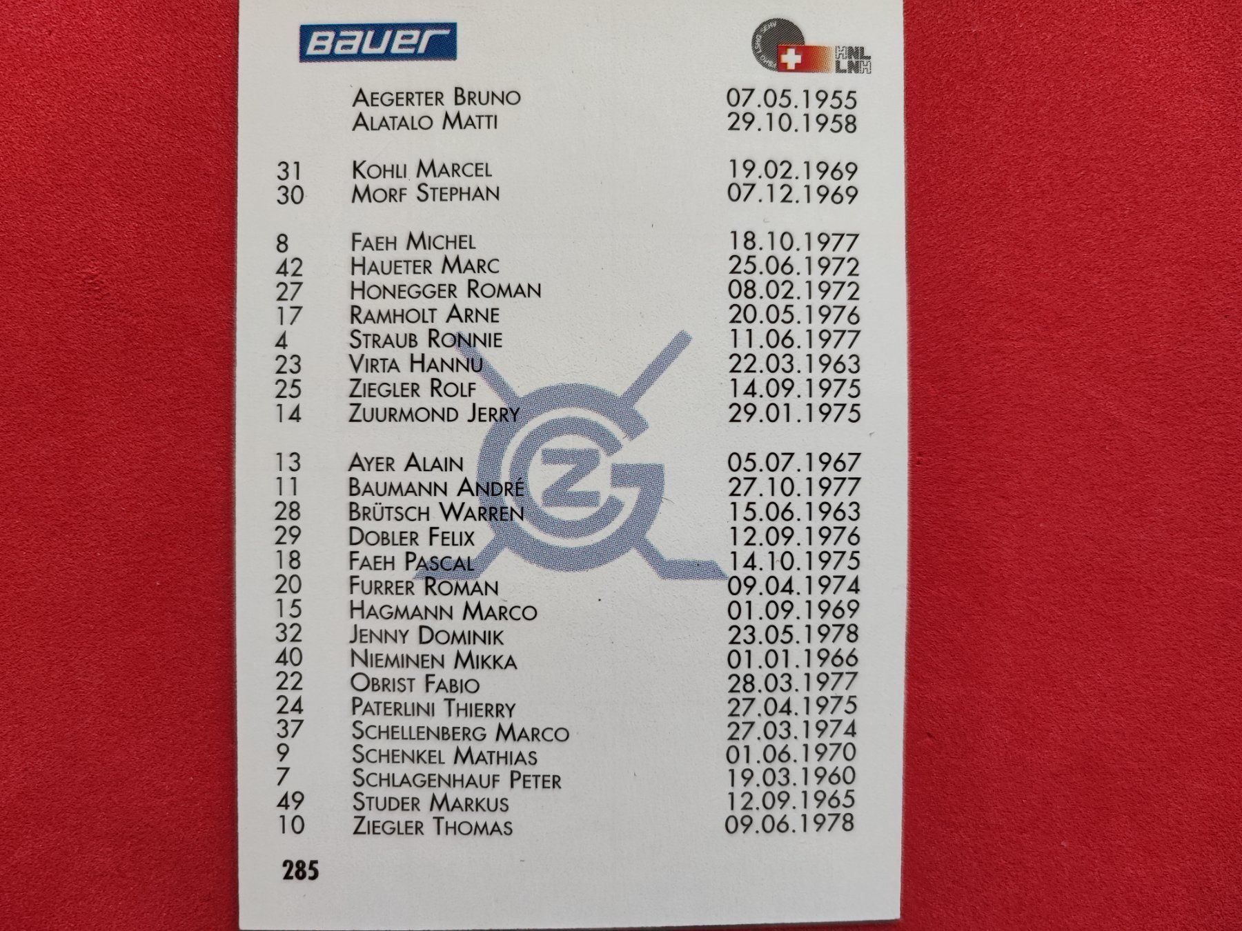 Sammelbilder & Trading cards: GRASSHOPPERS TEAM CARD - 1995/96 – Gebraucht aus Dübendorf von kb86_MOVIE 1