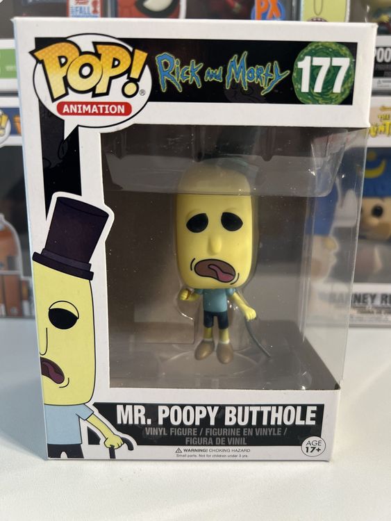 Funko 5' Articulated Rick And Morty Poopy Butthole Action Figure