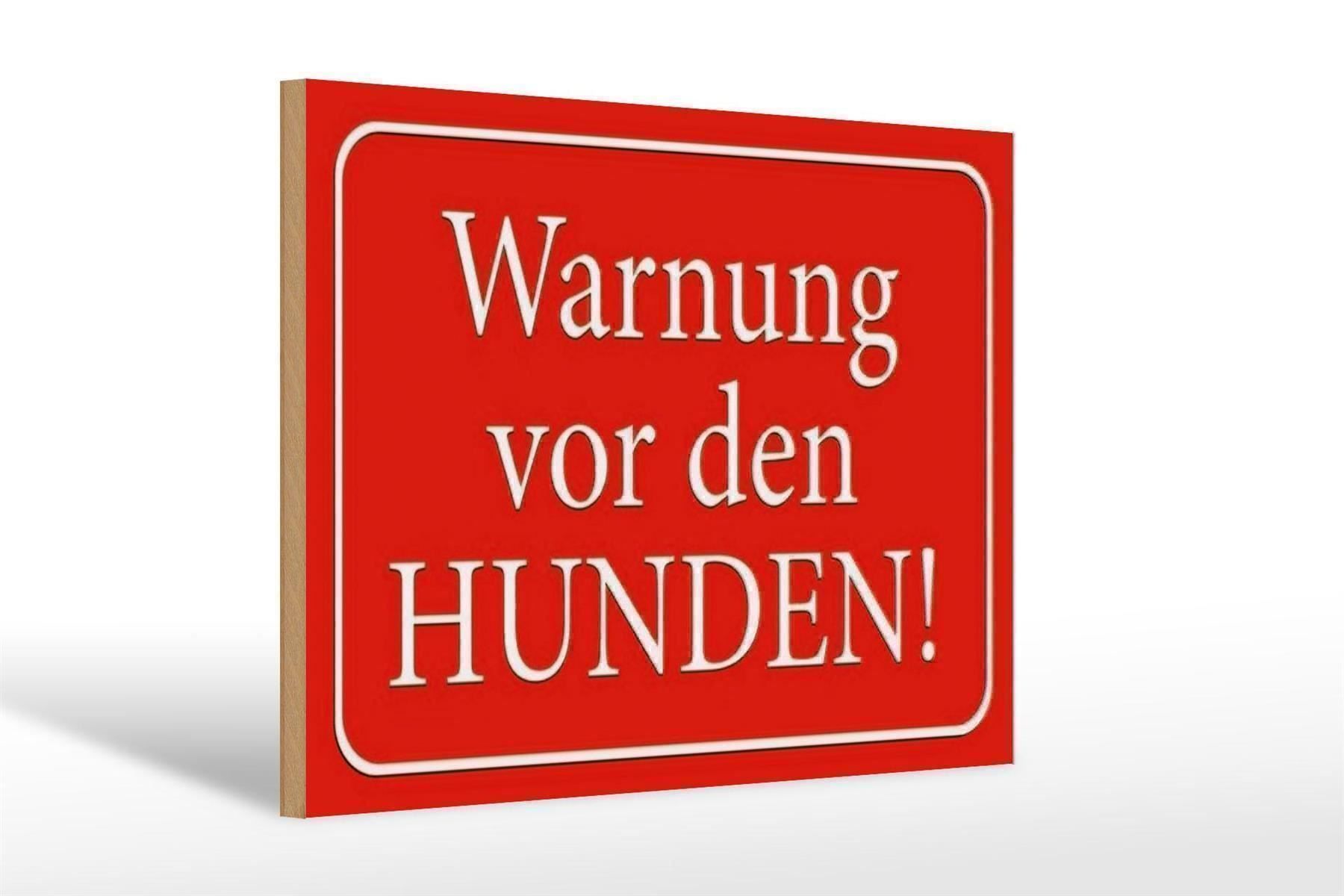 Insegne: Blechschild-WARNUNG VOR DEN HUNDEN-ROT – Nuovo e nell'imballaggio originale da Rupperswil venduto da big-one-sale 1