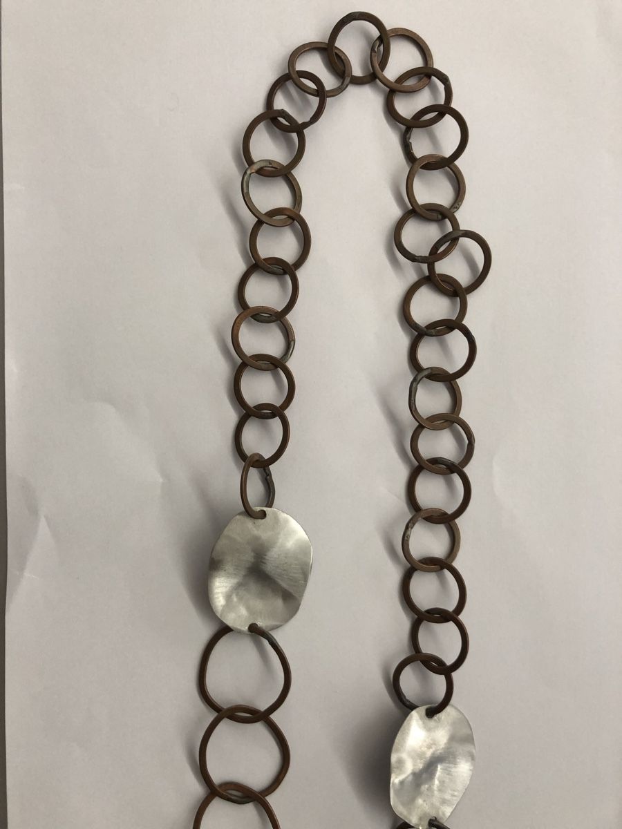 Catenine: Collana rame e acciaio, fatta a mano – Usato da Riva San Vitale venduto da bau64
