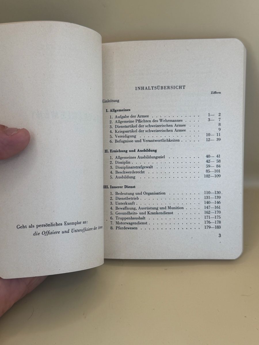 Bücher: Dienstreglement DR 1954 Schweizer Armee Original – Gebraucht aus Genève von sho_67qj 3