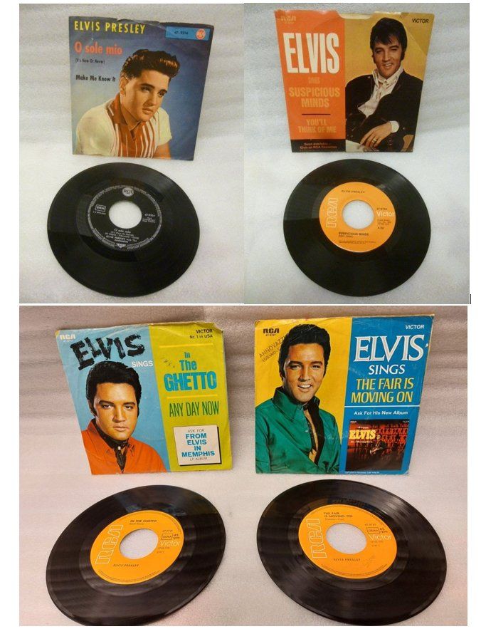 Dischi in vinile: 4x Elvis Presley 45 giri, anni '60 - Vinyl – Usato da Pambio Noranco venduto da TREBORLOP