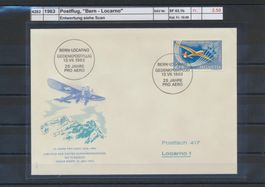 1963 Postflug, "Bern - Locarno"