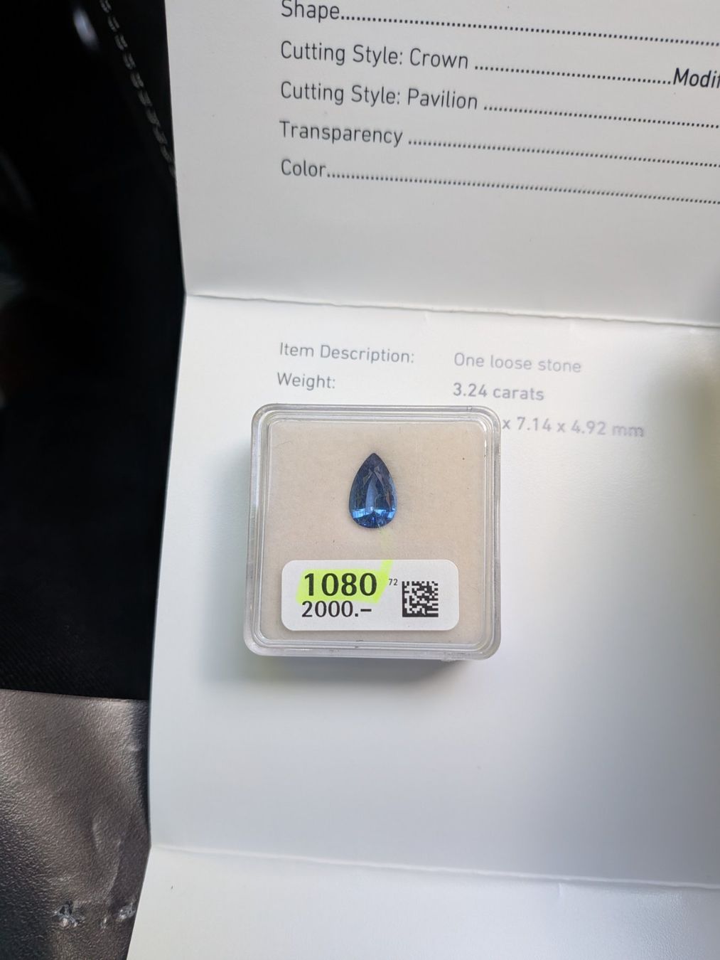 Pietre preziose: Saphire 3.24ct Unbehandelt – Nuovo (secondo la descrizione) da Bern venduto da Brene88 4
