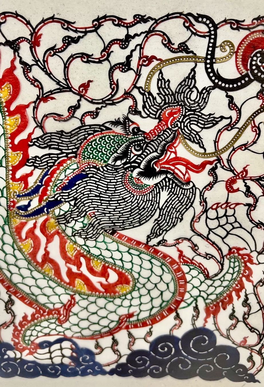 Grafica & Litografie: CHINESISCHE SCHERENSCHNITTKUNST: DRACHE – Nuovo (secondo la descrizione) da luzern venduto da Glieve 1