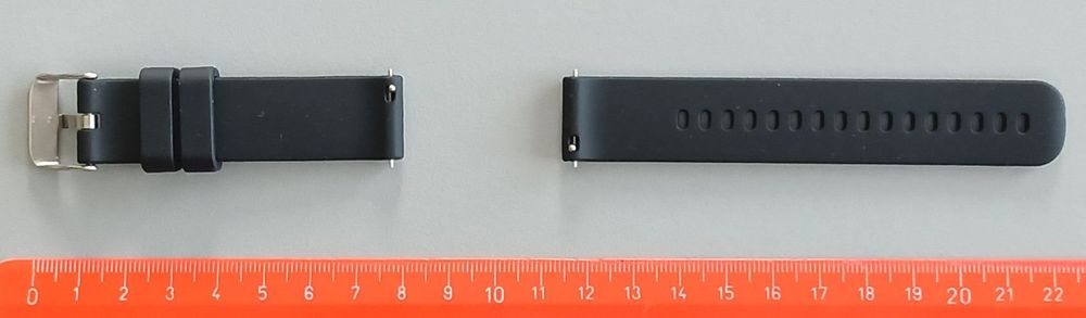 Bracciali & Braccialetti: Nr215 Silikon Uhrenband, schwarz, Stegbreite 18mm – Nuovo (secondo la descrizione) da Teufen ZH venduto da Deeyou 1
