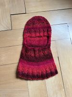 Strick Balaclava Mütze rot-beere