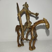 Dogon Reiter Figur, 10 cm Hoch