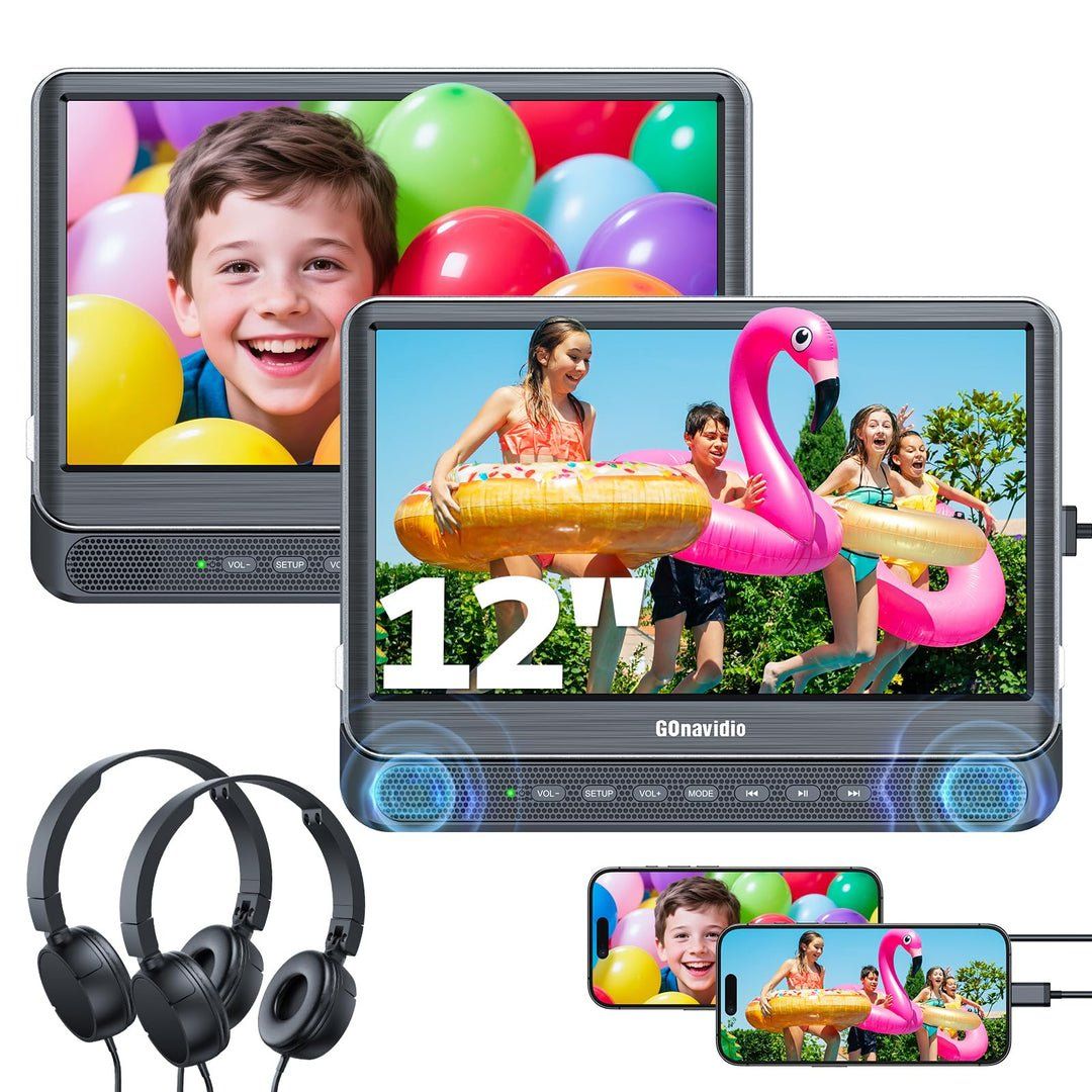 Lettore multimediale & Streamer: DVD Player Auto 2 Bildschirme 1080P HDMI-Eingang, Tragbar – Nuovo e nell'imballaggio originale da Utzigen venduto da estrela11 1