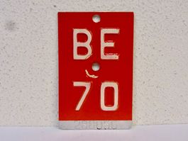 BE 70 VELONUMMER - FAHRRADSCHILD
