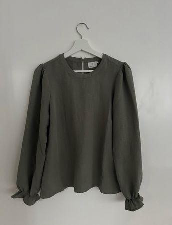 Schöne KAFFE Bluse Langarm Gr. 36 Herbst Frühling Top Zustan