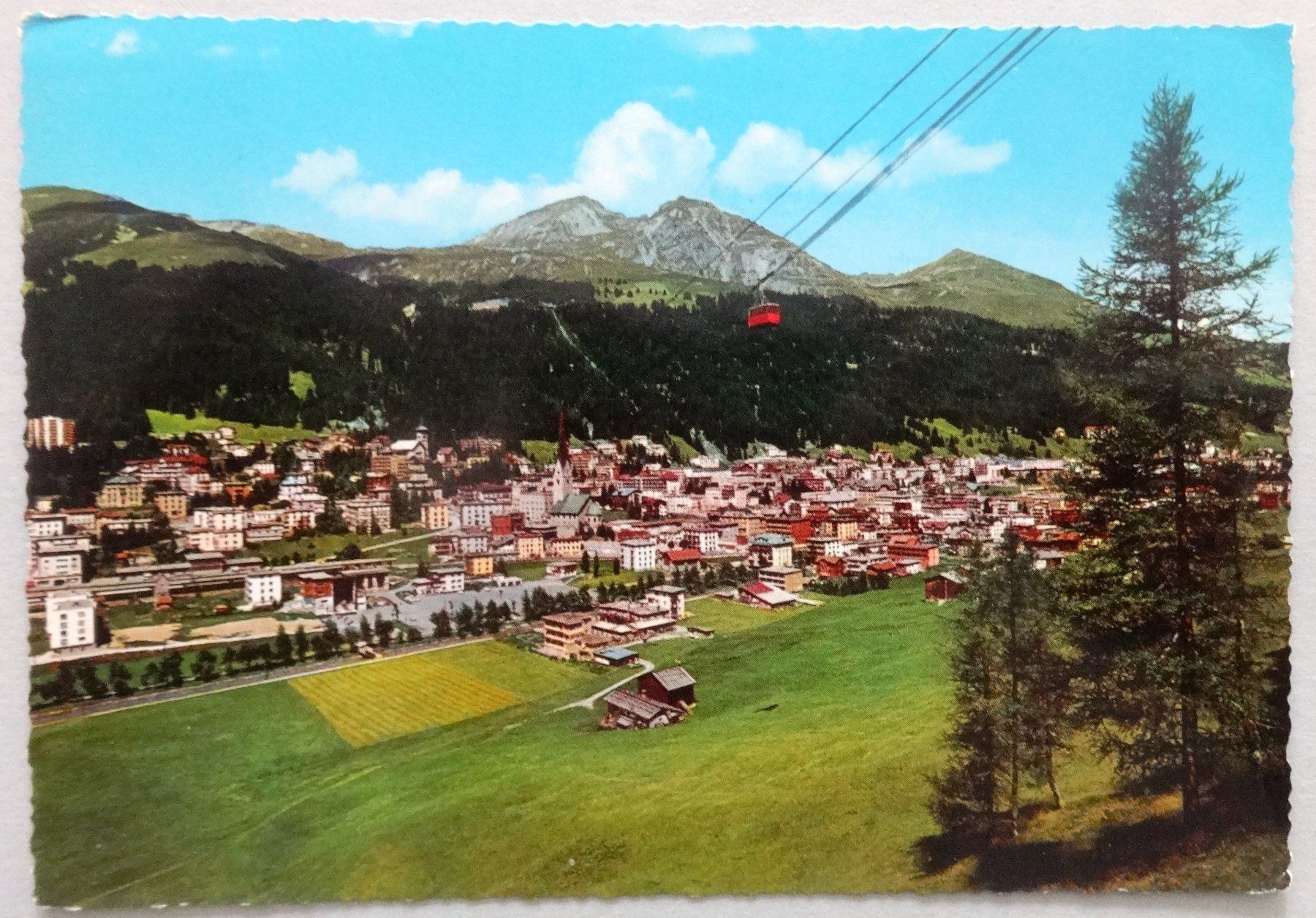 Ansichtskarten: Davos (1560 m) – Gebraucht aus Fétigny von Billy2miny