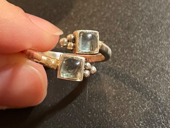 Anelli: Ring Echtsilber 925 verstellbar blau – Usato da Zürich venduto da lil_x7ky 1