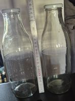 Retro Milchflaschen, 2 Stück, 1 Liter, Vintage Design!
