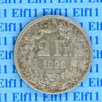 CHF___2.00 1920 ss+ 2 Franken