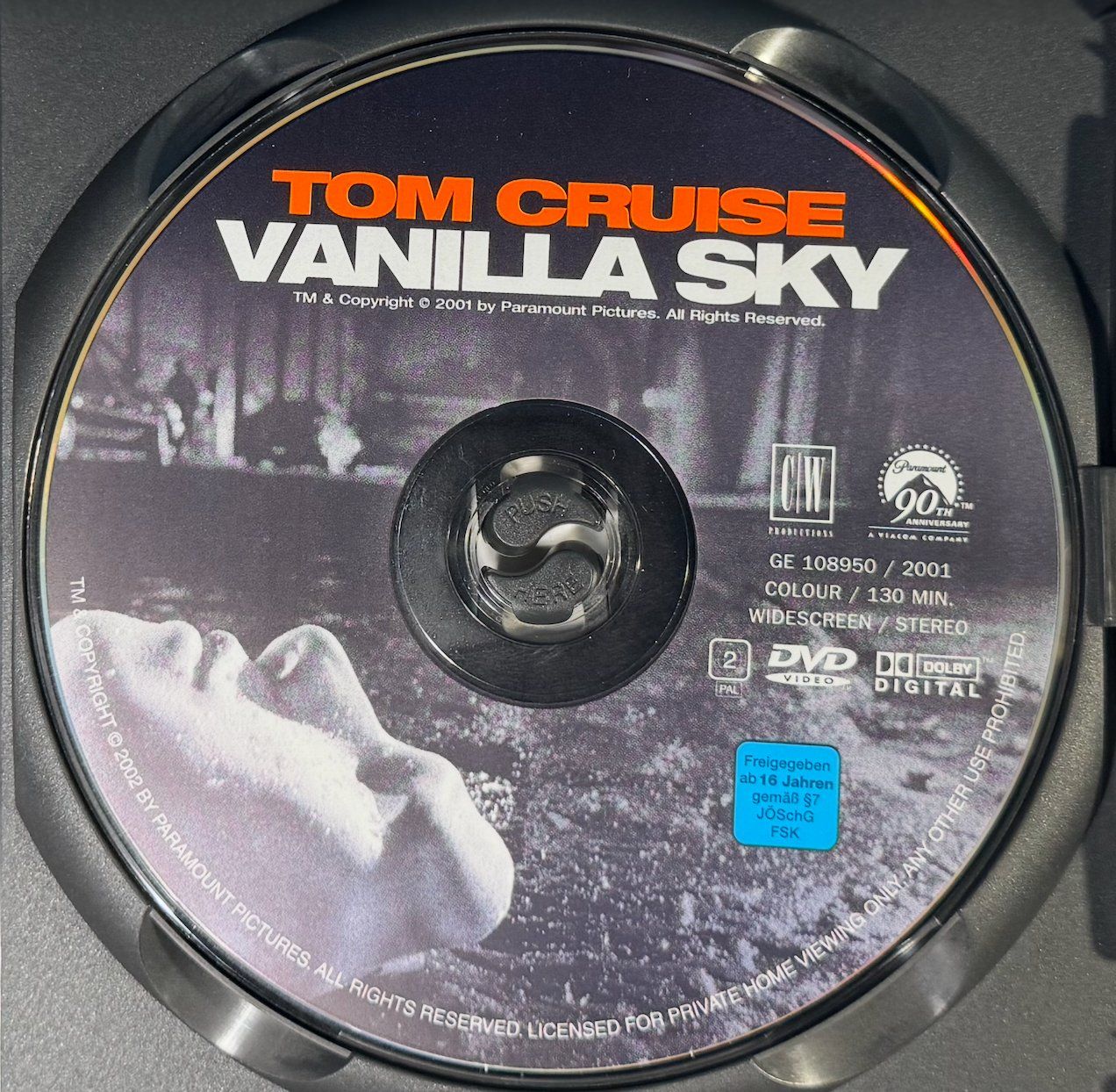 Tutti i DVDs: DVD VANILLA SKY - TOM CRUISSE – Usato da Wisen venduto da gigisna 1