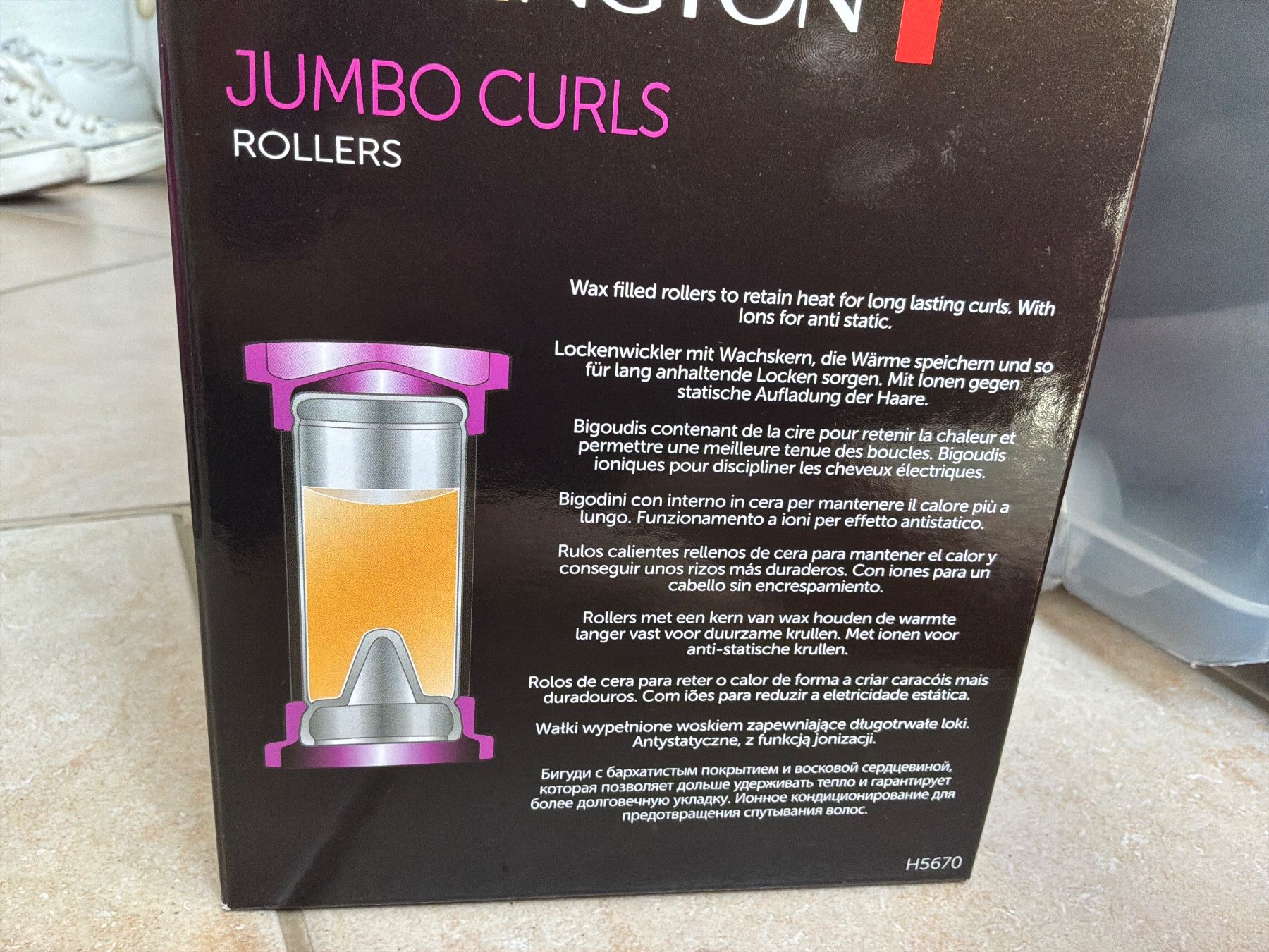 Remington Piastre & Arricciacapelli: REMINGTON Jumbo curls roller – Nuovo (secondo la descrizione) da Glattfelden venduto da Danshari 3