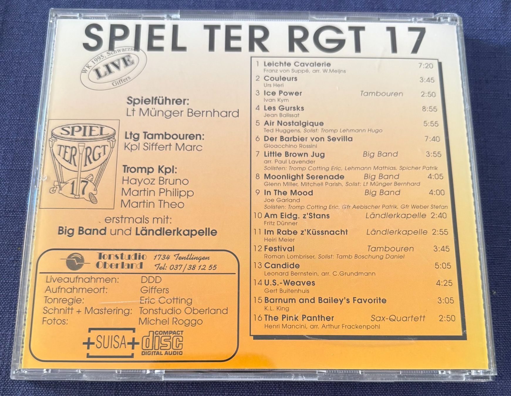CDs: SCHWEIZER ARMEE SPIEL TER RGT 17 – D'occasion à Ostermundigen par wini63 1