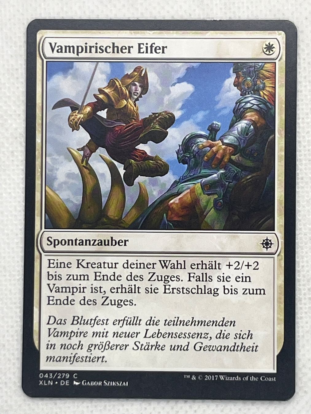Magic The Gathering Sammelbilder & Trading cards: MTG Vampirischer Eifer XLN 043 Deutsch Common – Gebraucht aus Hinterkappelen von Kim1992