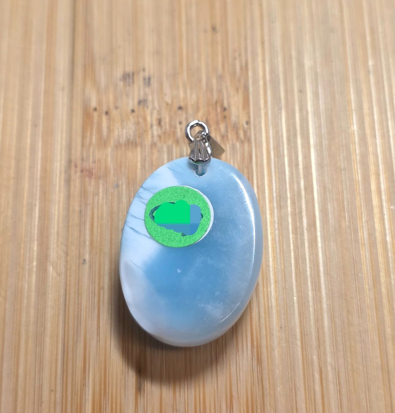 Minerali & Pietre curative: Larimar Anhänger mit Metallöse – Nuovo e nell'imballaggio originale da Matzingen venduto da Shay_Crystalz 1