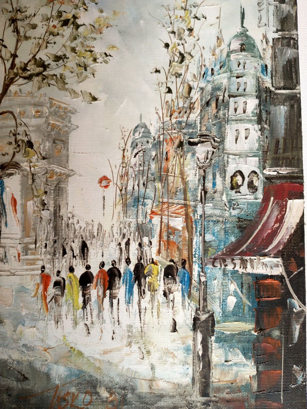 Dipinti: Gemälde - Impressionistisches Stadtbild Paris – Usato da Löhningen venduto da Chimae67 4