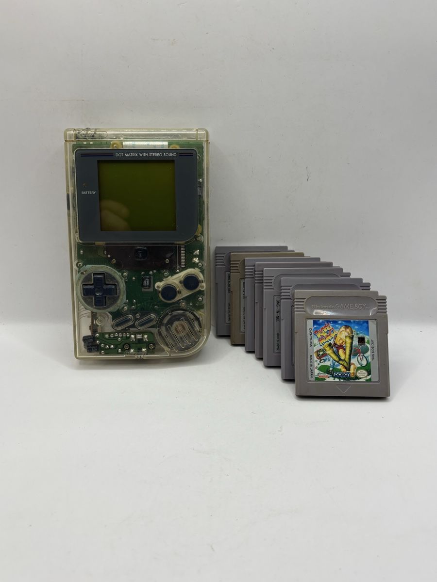 Nintendo Konsolen: Set GameBoy Classic Transparent + 7 Jeux – Gebraucht aus Genève von sho_67qj 1