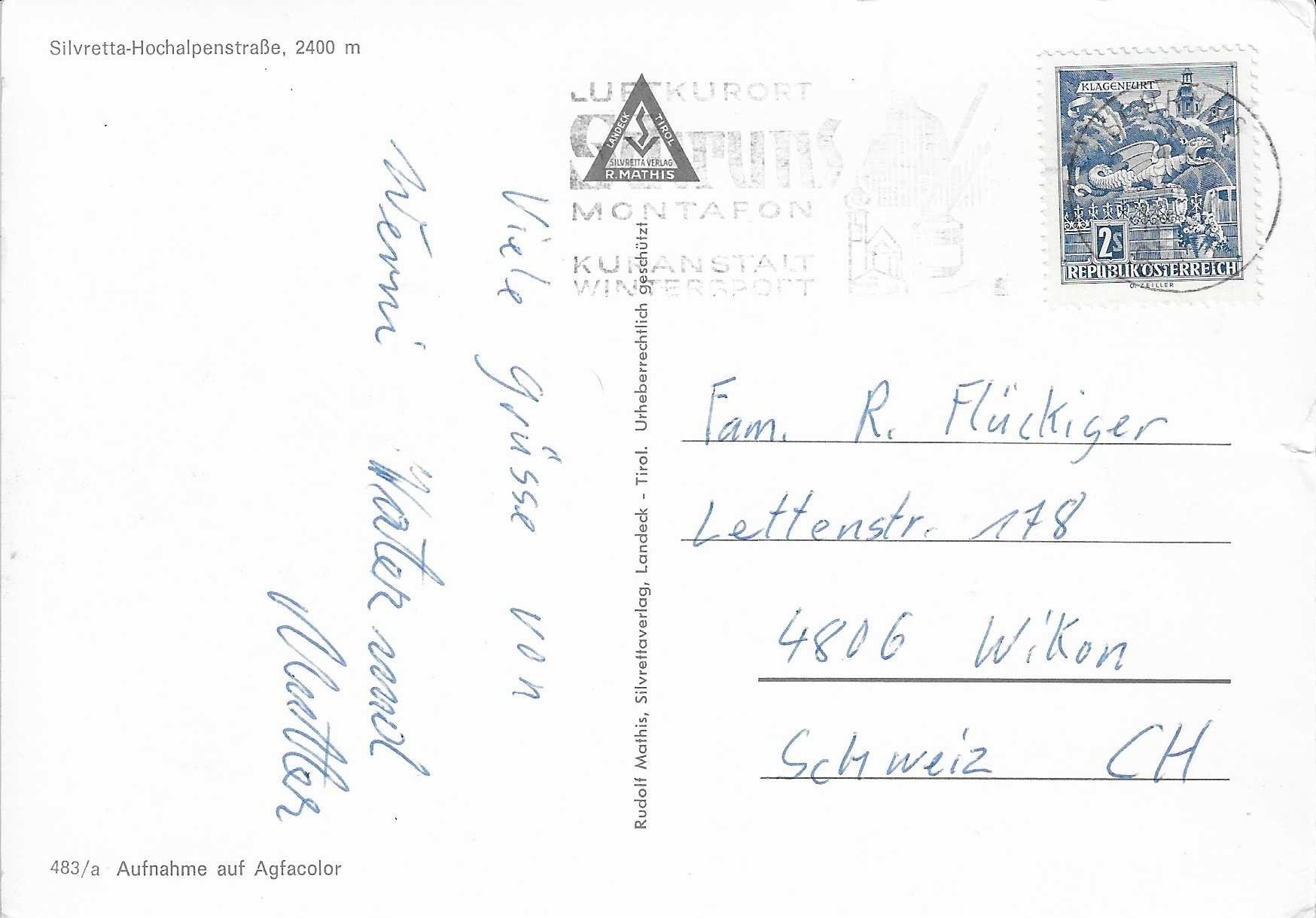 Cartes postales: Silvretta-Hochalpenstrasse GR – D'occasion à Rothrist par Stranglehold 1