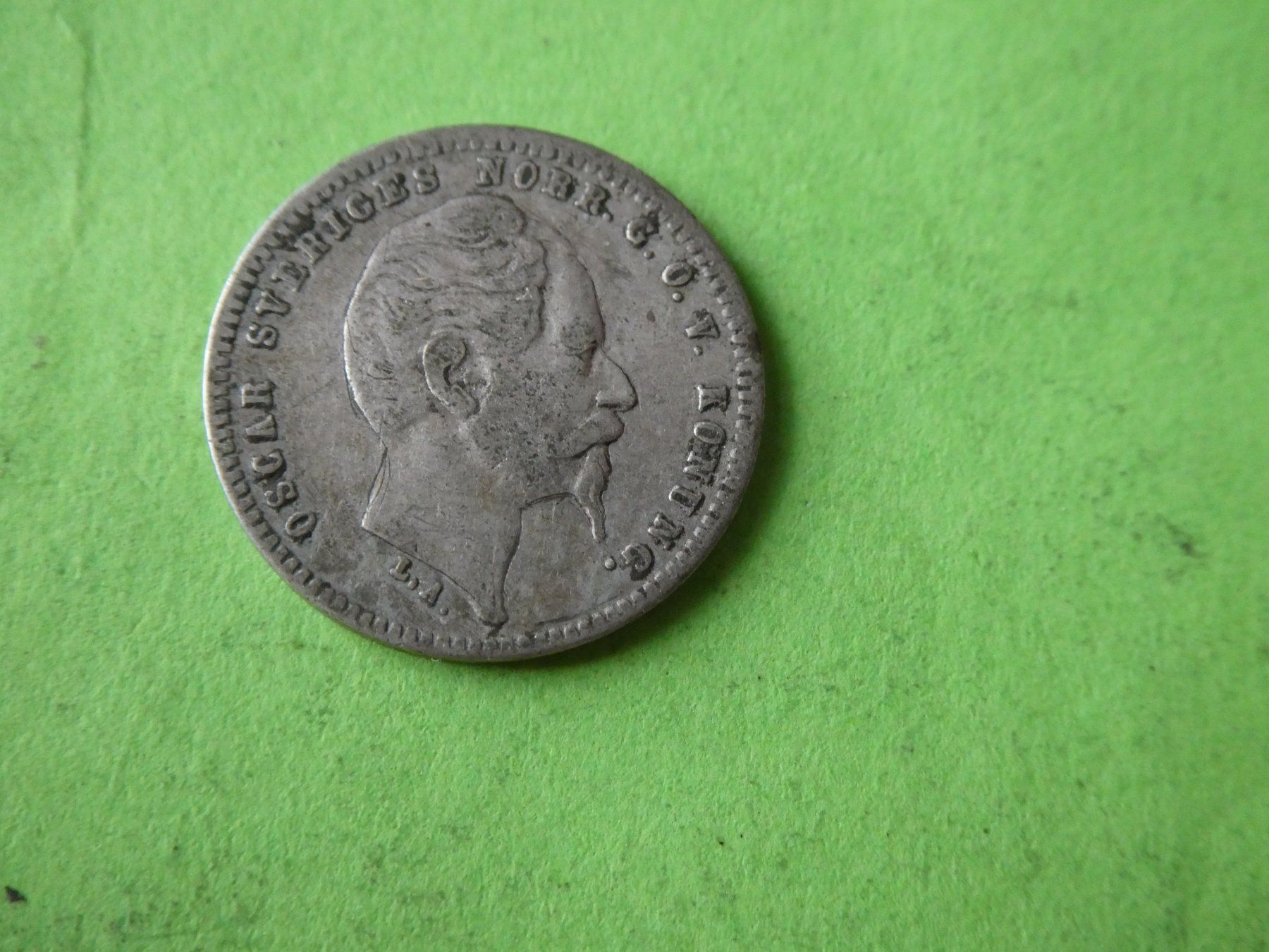 Tutti le monete: Schweden 1859, 25 Oere   - Silber – Usato da Hinterforst venduto da Rohusri 1