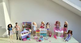 Barbie Lot mit vielen Puppen und Accessoires  