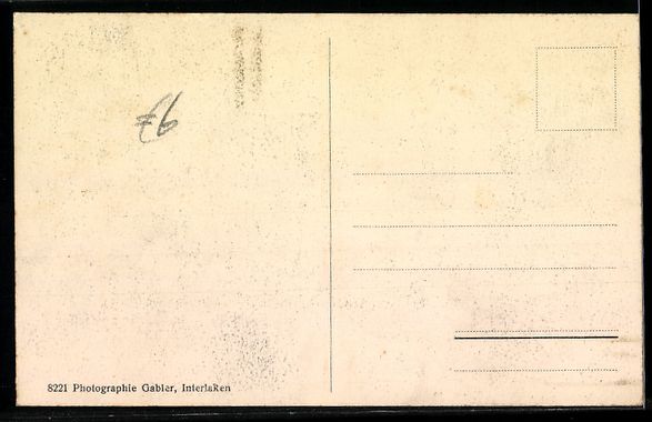 Ansichtskarten: Interlaken, Hotel Interlaken, Höheweg – Gebraucht aus Berlin von bartko-reher 1