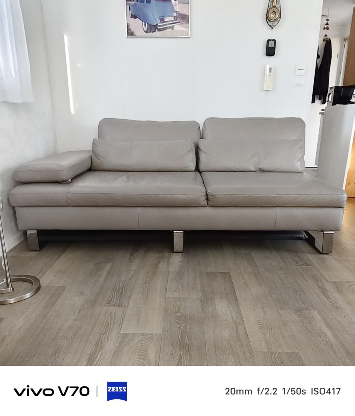 Pfister Sofas: Sofa modulable cuir gris – D'occasion à Sugiez par clo_76gd 5