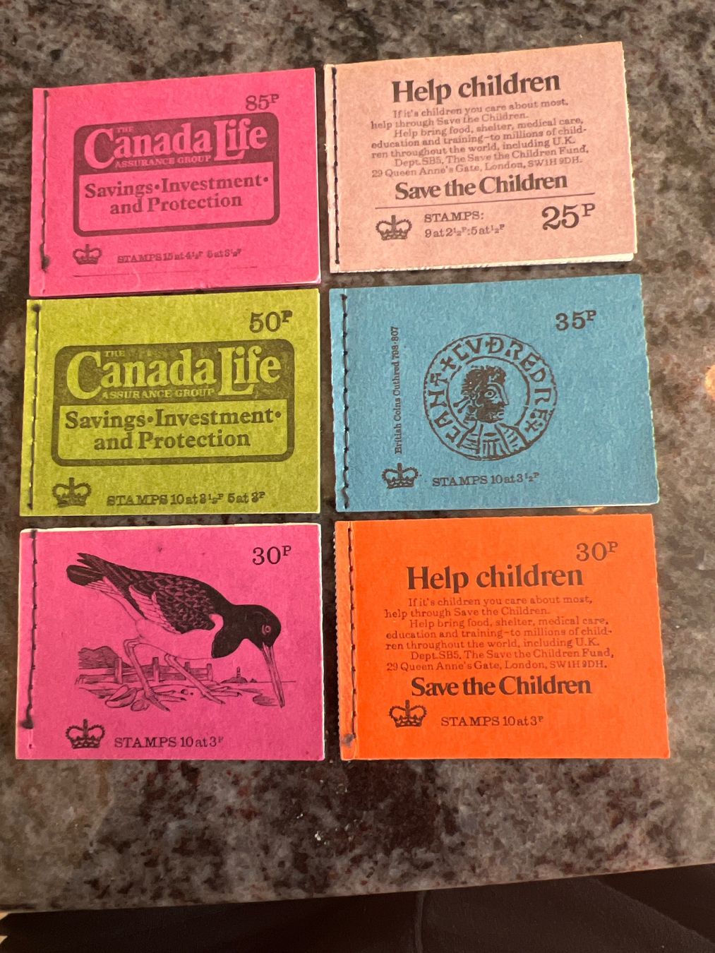 Tutti i francobolli: 6 Alte England Markenhefte – Usato da Münchenbuchsee venduto da dani1113