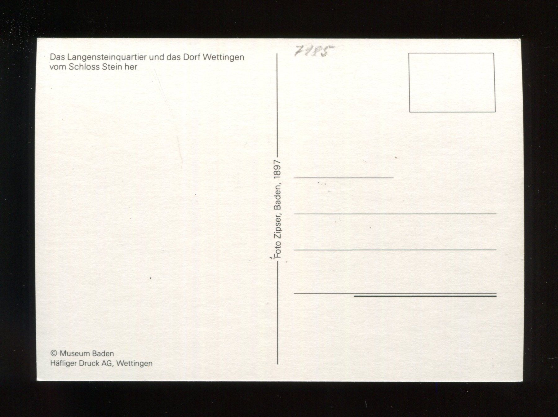 Cartes postales: Wettingen, Langsteinquartier – D'occasion à Aarau par Elmaar41 1