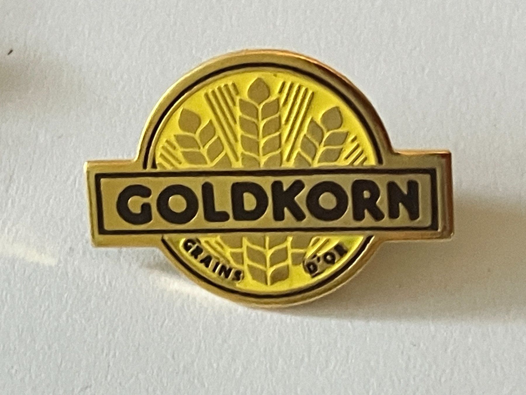 Plaketten & Abzeichen: 1 Pin Goldkorn – Gebraucht aus Basel von djwwpp