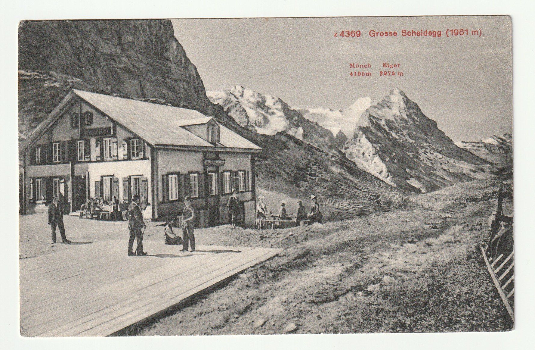 Cartes postales: Alte Ansichtskarte Grosse Scheidegg mit Mönch und Eiger – Neuf (Voir description) à St. Gallen par Ricardo_Deals