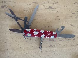 Taschenmesser Victorinox rot Blumen Swiss made