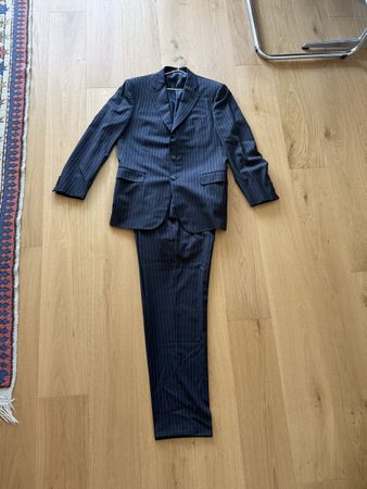 Pal Zileri Anzug Suit Zwirn Pinstripe, Grösse 54 / Large (L)