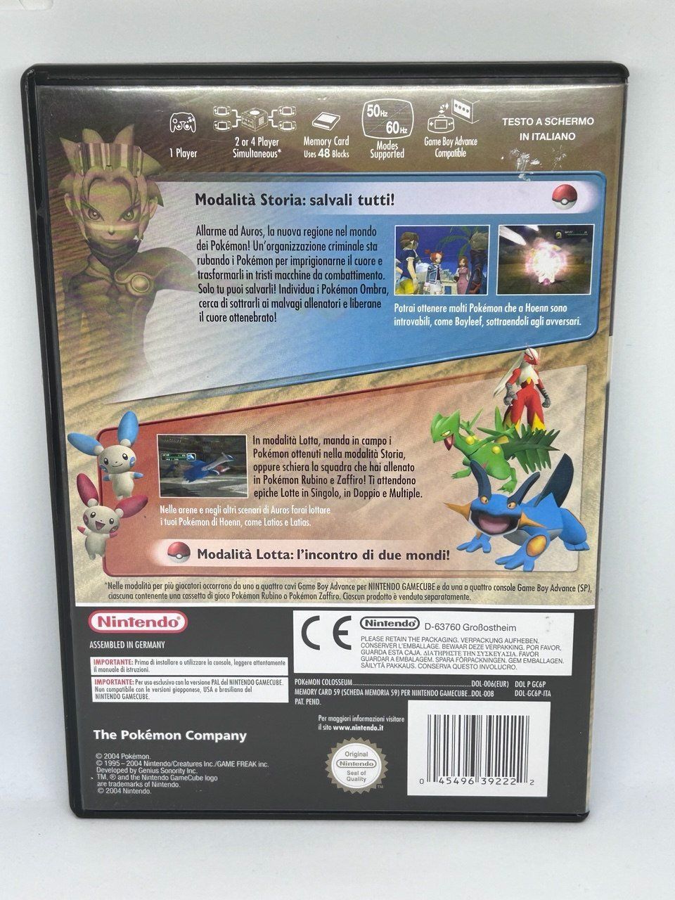 Nintendo Giochi: Pokémon Colosseum per Nintendo GameCube – Usato da Giubiasco venduto da LorisVale 1