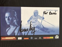 Autogrammkarte Marina Nigg signiert für Lené