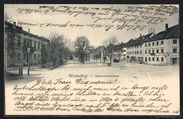 AK Winterthur, Kasernenstrasse, 1903