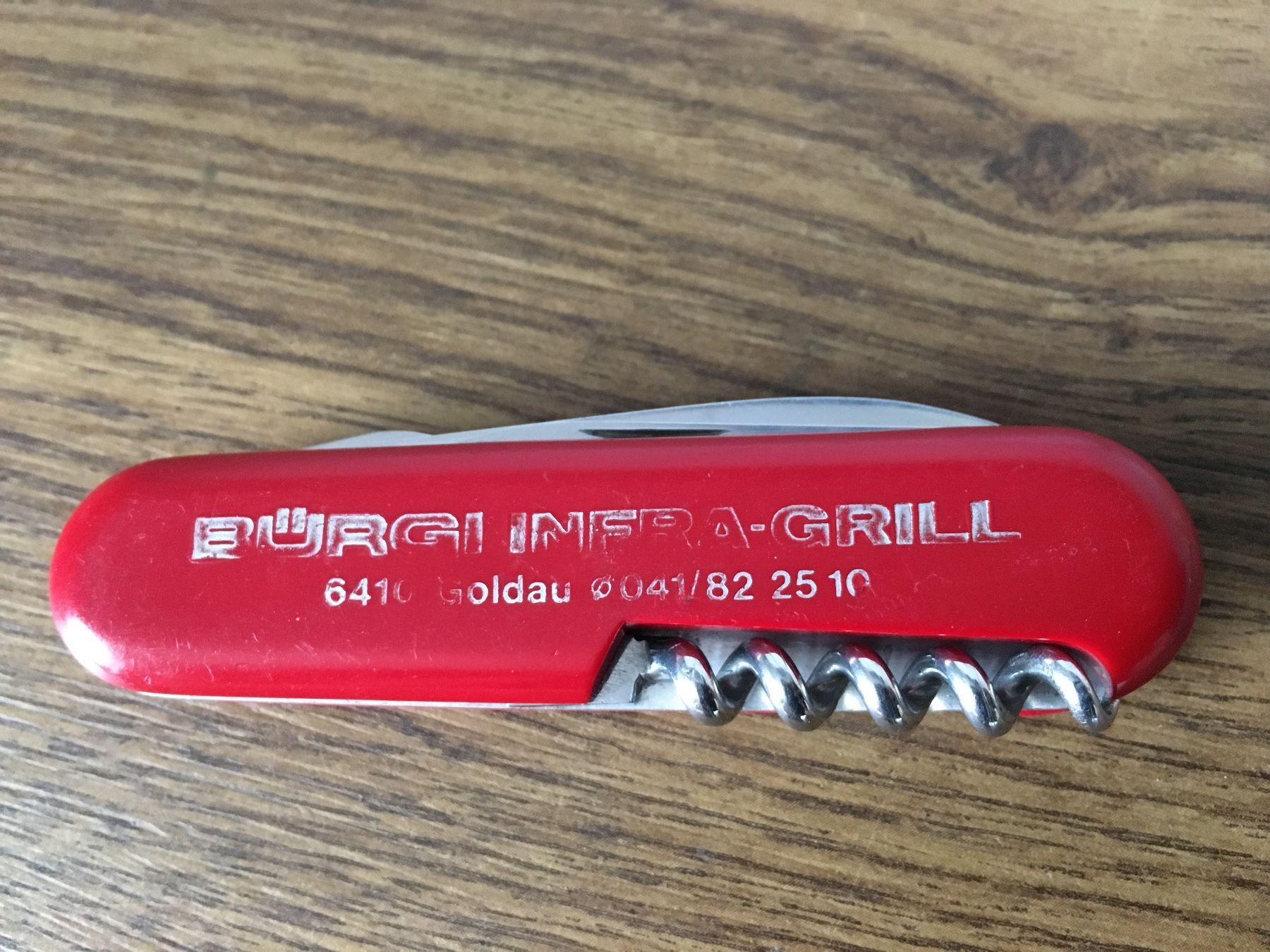 Wenger Taschenmesser: WENGER - Sackmesser - BÜRGI INFRA-GRILL – Gebraucht aus Andwil SG von Rainboli 9